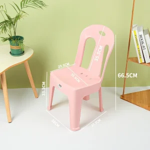 B306 plastic chair Nordic makeup chair simple modern dining table and chairs stackable adult bench home thickened back chair