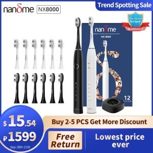 Nandme NX8000 Smart Sonic Electric Toothbrush IPX7 Waterproof Micro Vibration Deep Cleaning Whitener Without Hurting Teeth