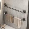 Towel Rack Toilet Wall Mounted Shelf Toilet Bathroom Towel Rack Single Bar Storage Hanging Shelf Bathroom Clothes Organizer
