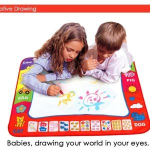 80 x 60cm Baby Kids Add Water with Magic Pen Doodle Painting Picture Water Drawing Play Mat in Drawing Toys Board Gift Christmas