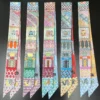 Twill Print Small Silk Scarf Women Luxury Brand Hair Tie Accessories Fashion Bag Handle Ribbon Neckerchief Headscarf